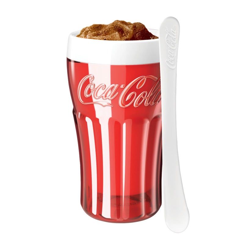 ZOKU CocaCola Float  Slushy Maker Retro Make and Serve Cup with Freezer Core Creates Singleserving Smoothies Slushies and Milkshakes in Minutes BPAfree