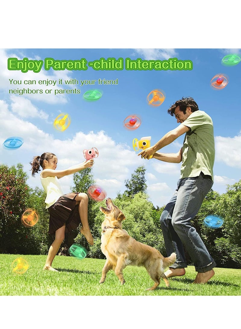 SYOSI قاذف أقراص لعبة طائرة للأطفال ألعاب خارجية في الفناء وأنشطة العائلات للأولاد والبنات هدية عيد الميلاد للأعمار من 3 إلى 12 - Image 5