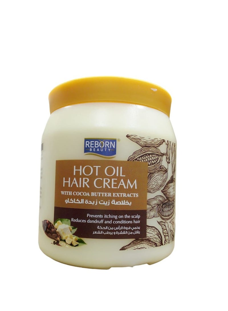 Hot Oil Hair Cream With Cocoa Butter Extracts 1000 ml
