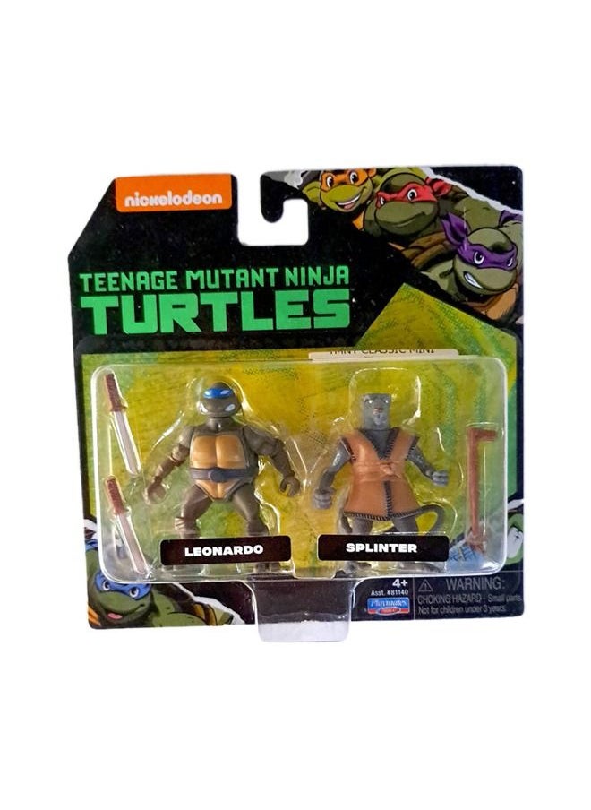 Teenage Mutant Ninja Turtles - سلاحف النينجا المراهقين: ليوناردو وسبلينتر تمثال مصغر عبوة 2 - Image 1