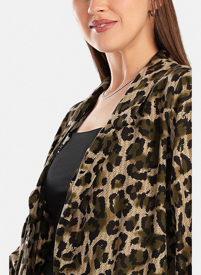 Clue All Over Animal Print Blazer - Image 5