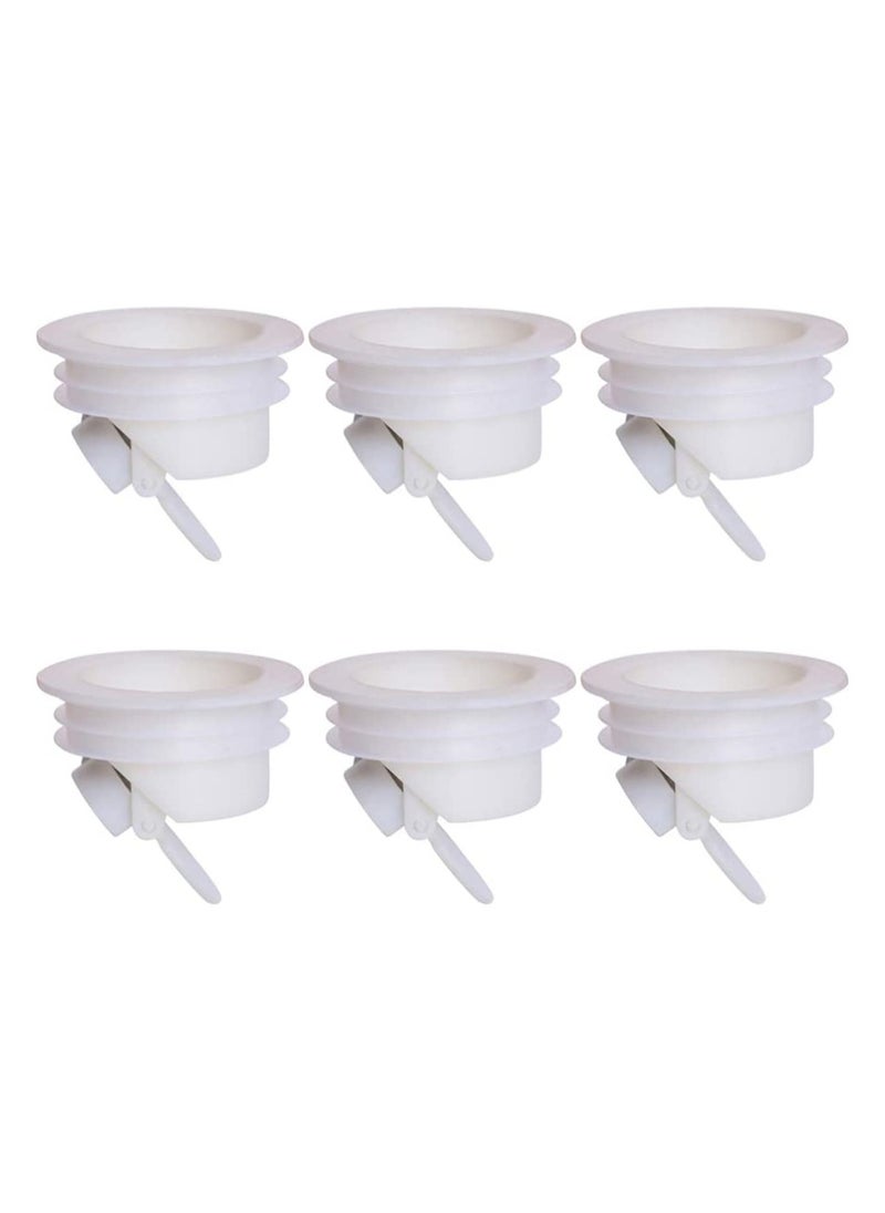 SYOSI Silicone Drain, 6Pcs Backflow Preventer Floor Drain Deodorant Core Drain Valve Sewer Core for Toilet Bathroom Floor Drain  - Image 1