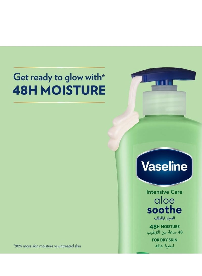 VASELINE Body Lotion Aloe Soothe , 400ml - Image 3