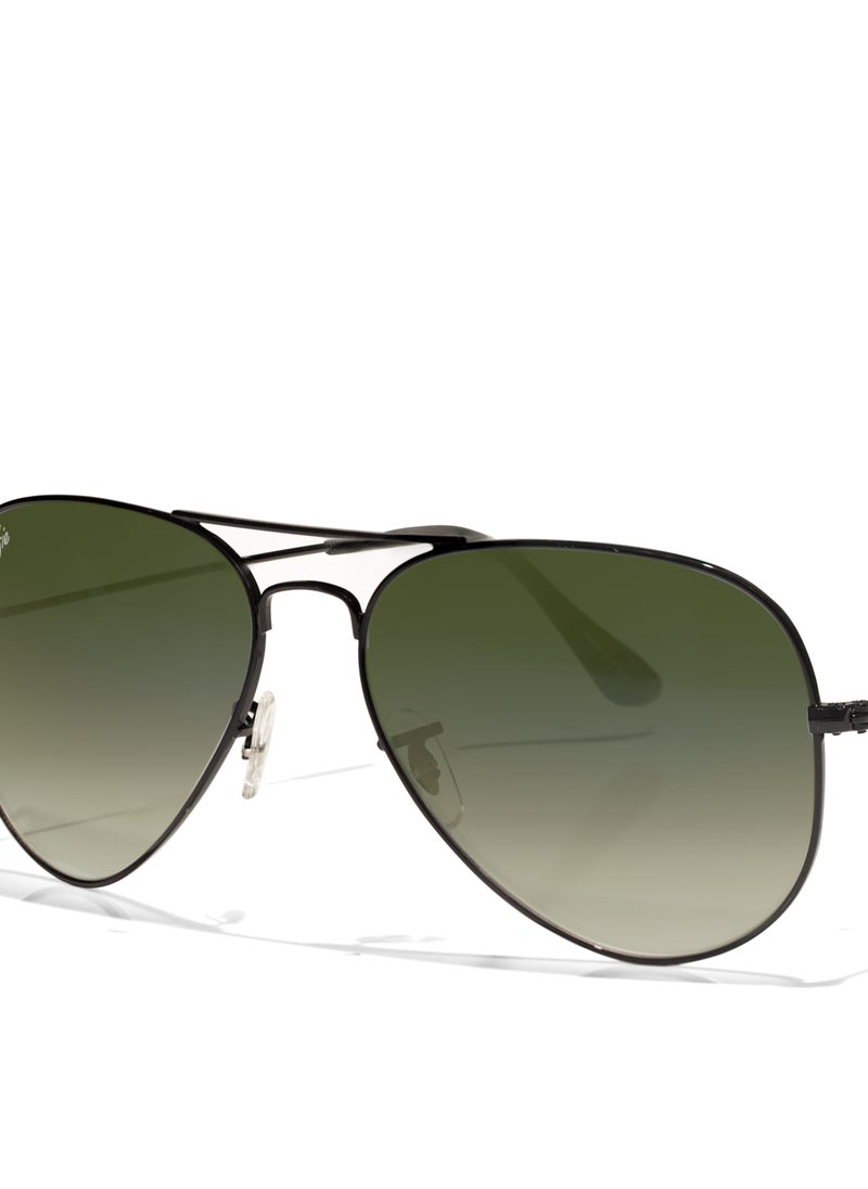 selfie Selfie Aviator Dark Green Black Metal Frame with  Sunglasses, SE3025-025  - Image 2