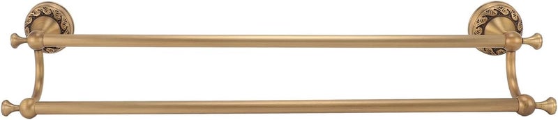 Towel Racks for Bathroom, Towel Bar for Bathroom Wall Copper Flexible Antique Wall Mounted Bathroom Towel Rack with Glossy Design for Home Hotel (Double) - Image 3