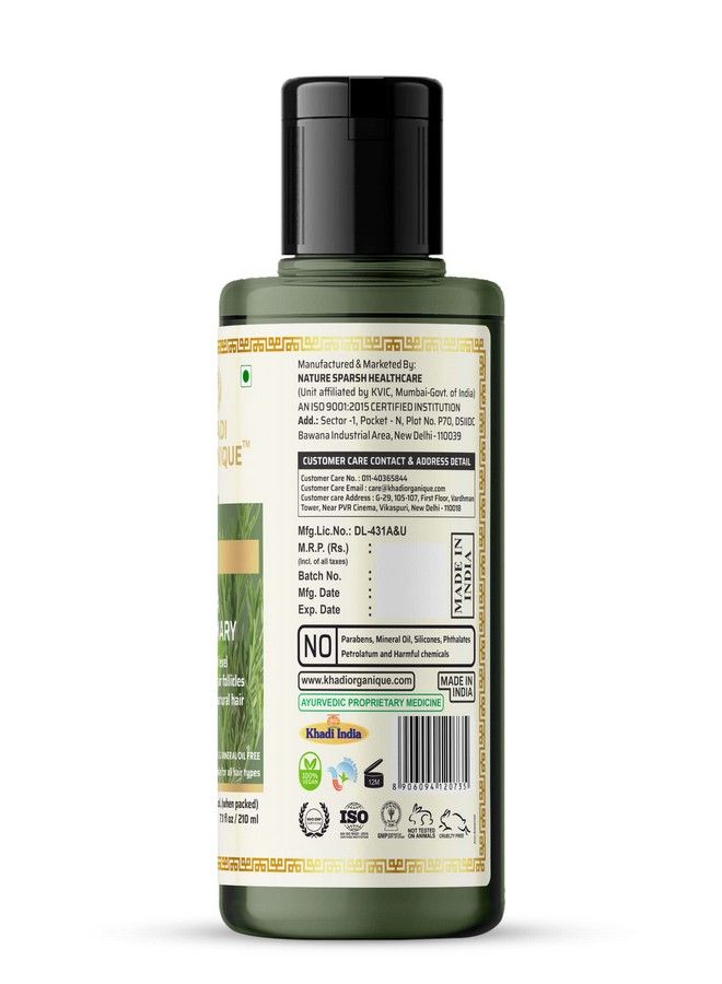 Khadi ORGANIQUE Heena Rosemary Hair Oil Without Mineral Oil (3) - Image 5