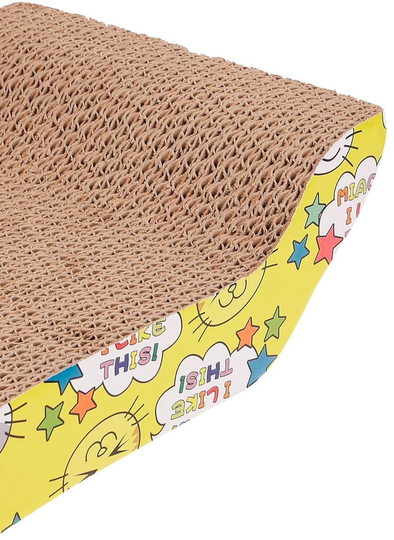 LIMOS - Cat Scratch Board - Cardboard Cat Scratcher with Catnip - Cat Scratching Pad for Grinding Claws - Image 1
