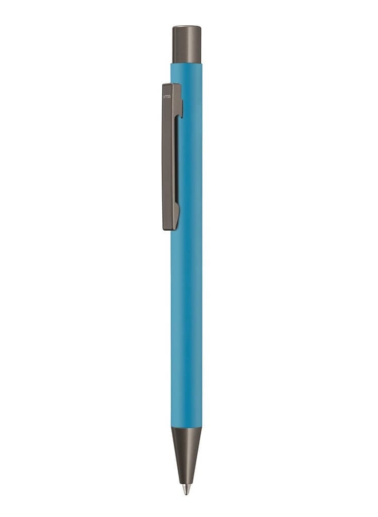Uma Pack of 10 Retractable Ballpoint Pen made in Germany Sky Blue - Image 2