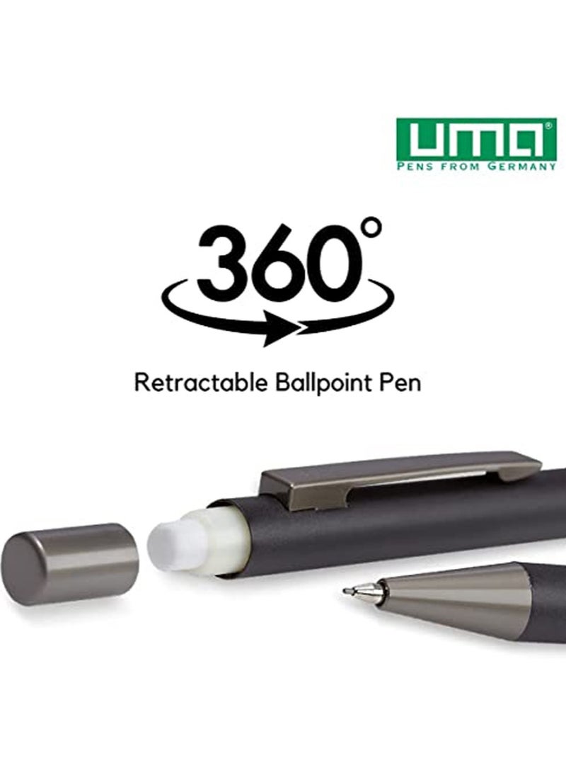 Uma Pack of 10 Retractable Ballpoint Pen made in Germany Sky Blue - Image 4