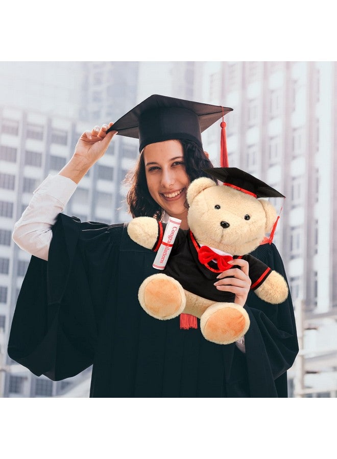 Hungdao 2 مجموعات ملابس دمية التخرج قبعة التخرج وعباءة تناسب معظم الدمى التي يبلغ ارتفاعها 14-18 بوصة ملابس الحيوانات المحشوة ملابس الحيوانات المحشوة زي الدب لجعل حيواناتك المحشوة الخاصة هدايا التخرج - Image 5