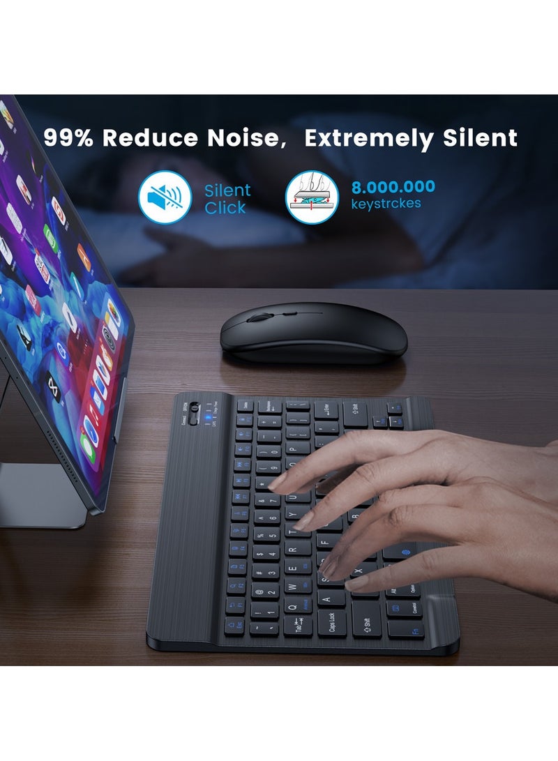 General Arabic Bluetooth Wireless Keyboard and Mouse Combo, Ultra-Slim 2.4 GHz Wireless Keyboard and Mouse for iPad Pro/iPad Air/iPad 9.7 and other iOS Android Windows devices  - Image 2