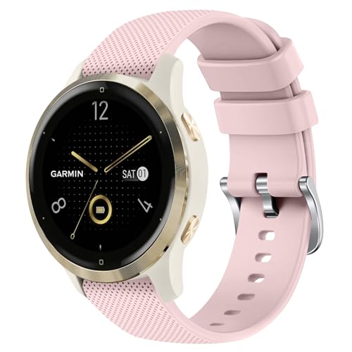 Tobfit Colourful 18mm Silicone Watch Strap Compatible for Titan, Timex, Casio, Sonata etc, Quick Release Sport Loop Strap(Rose Pink) - Image 2