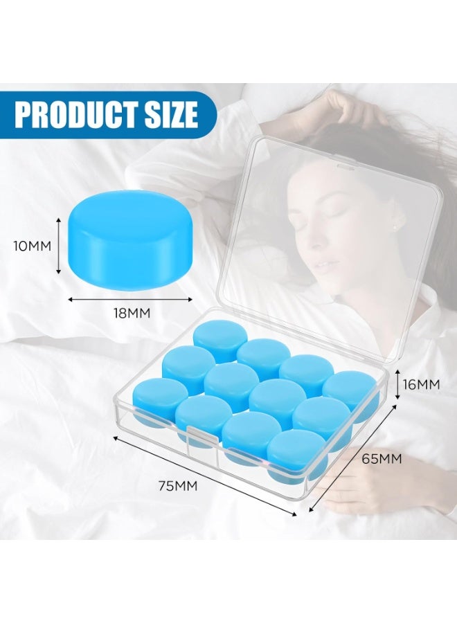 Angola Panda Ear Plugs for Sleeping and Swimming - Reusable Moldable Silicone Earplugs Noise Cancelling Reduction for Concerts, Swimming, Shooting, Snoring, Airplane, Musicians, Motorcycle, 24 Pack Deep Blue - Image 3