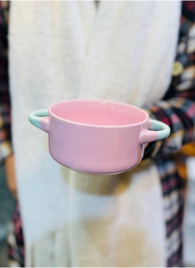 Generic Porcelain noodles casserole - rose color 