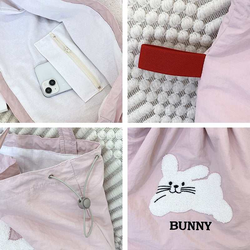 New Arrival Student Artistic All-Match Girl'S Canvas Bag Lazy Style Drawstring Shoulder Bag Women'S Large Capacity Embroidered Backpack - Image 5