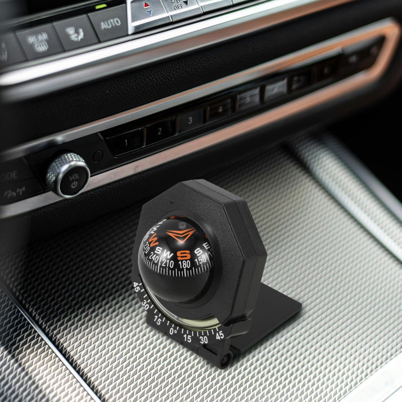 High Precision Luminous Folding Car Compass Ball with Night Light for Automotive Marine and Off Road Vehicles - Image 5