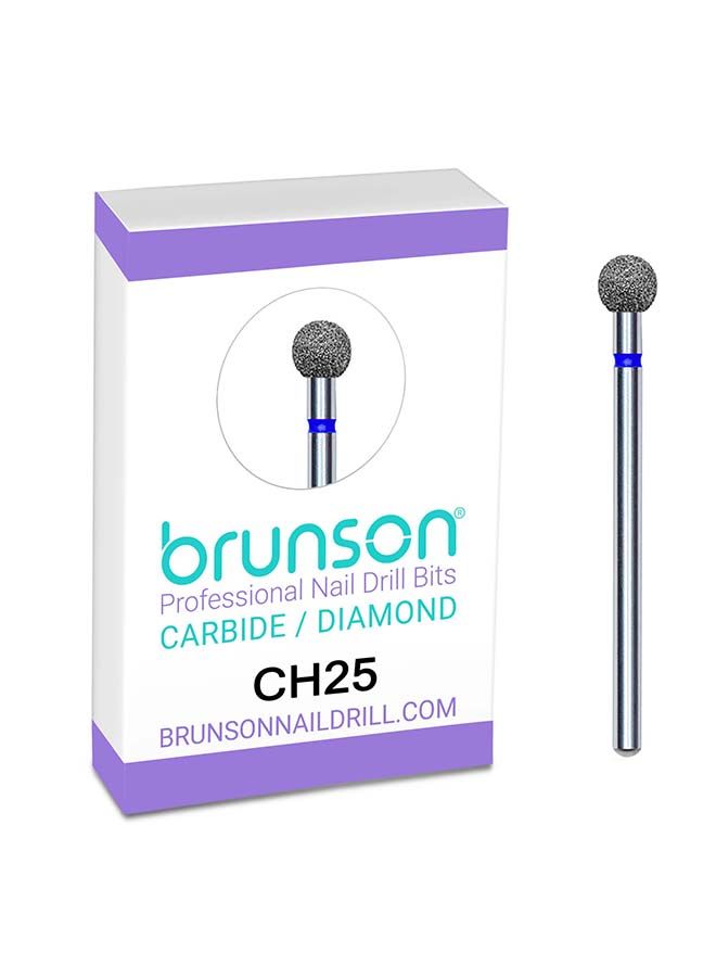 brunson Nail Drill Bits Diamond Cuticle Remover Nail Bits CH25 - Image 1