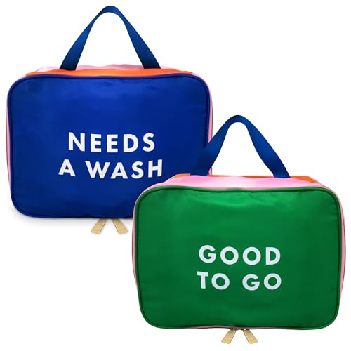 kate spade new york Laundry Bag to Organize Suitcase, Two Sided Packing Cube for Clean and Dirty Clothes, Good to Go - Image 1