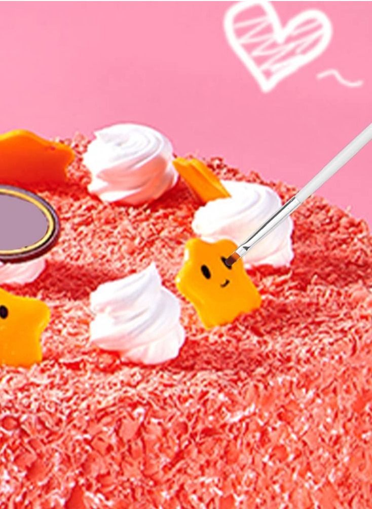 Y&D Cake Painting Brush Set, Fondant Tool 30 Pieces Decorating Paint Cookie Chocolate Pen Marker for Cookies Decorating, Manicure Tools - Image 3