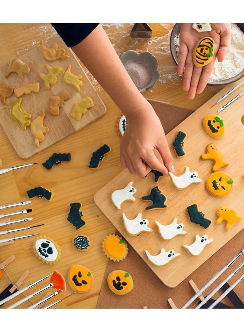 Y&D Cake Painting Brush Set, Fondant Tool 30 Pieces Decorating Paint Cookie Chocolate Pen Marker for Cookies Decorating, Manicure Tools - Image 2