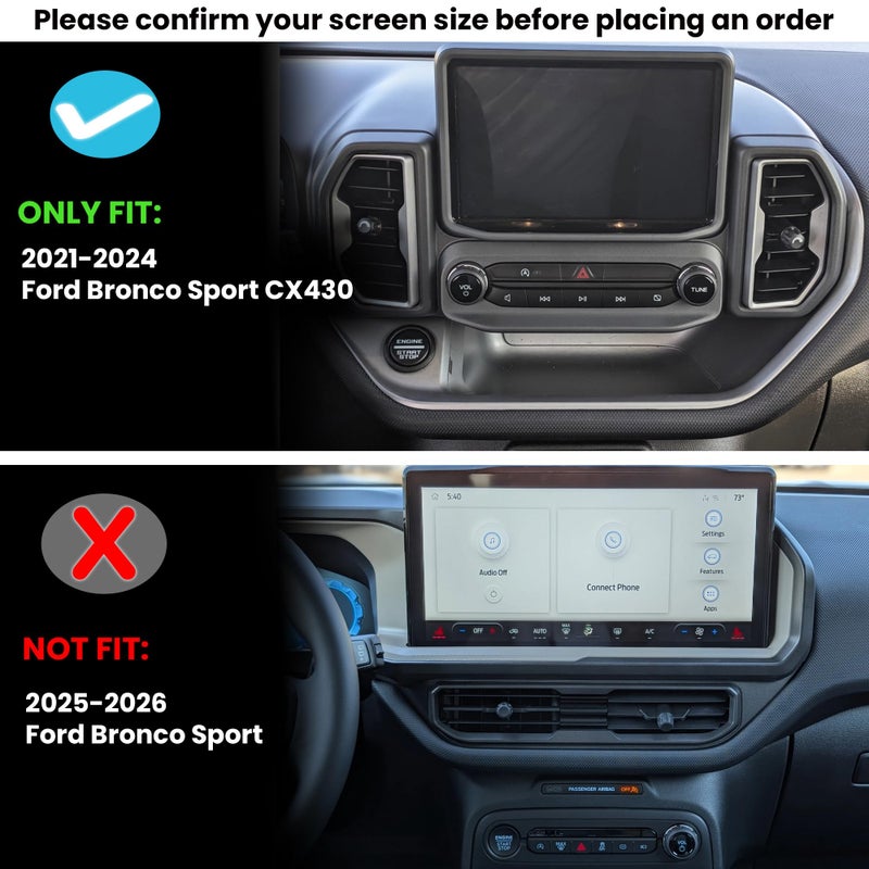 Sinminou Center Console Organizer Compatible with 2021-2024 Ford Bronco Sport CX430 Interior Accessories, Console Insert Drawer Storage Box; Not Fit for Ford Bronco - Image 4