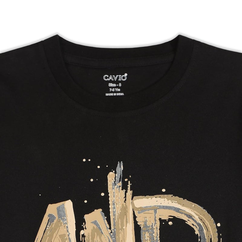 CAVIO Boys Cotton Blend Full Sleeves Zipper Jacket and T-Shirt - Image 4