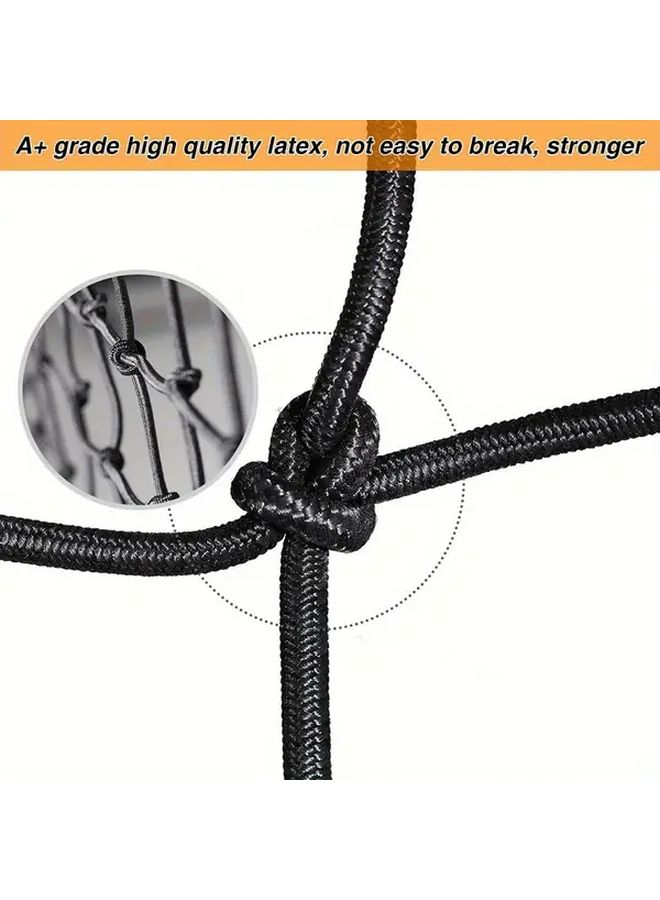 15 X 15 Motorcycle Cargo Net Expandable 30 X 30 6 Metal Hooks - Image 4