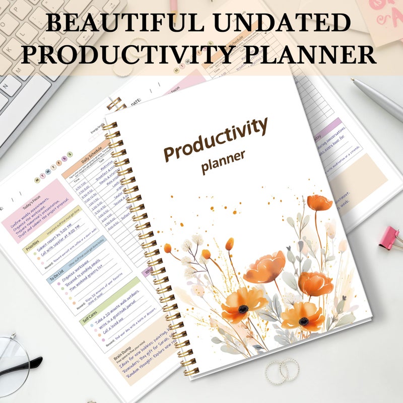 Kamoy ADHD Daily Planner with Hard Cover & Colorful Sheets Inside,Productivity Planner Task Management Organizer for Neurodivergent Adults Focused for Men & Women, 7" x 10" - Image 2
