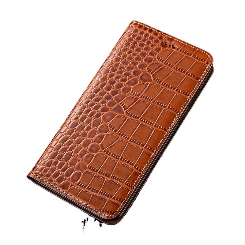 MS غطاء واقي بملمس جلد لـ Redmi Note 14 مع حماية من السقوط وحامل قائم مع مقاوم للصدمات مع مغناطيس قوي باللون بني مغناطيسي بوظيفة حامل باللون البني باللون الأحمر - Image 2