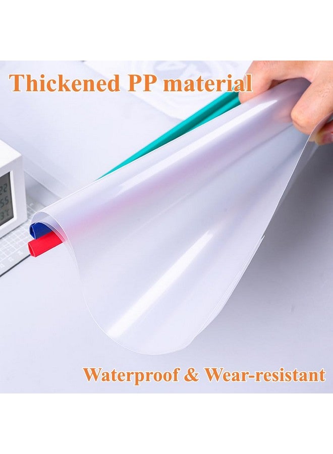 M&G 10 Pack Report Covers With Sliding Bar 10Mm Clear Report Covers For A4 And Letter Size Paper 85 Sheet Capacity Presentation File Folder Document Binder For School Office (Colored Sliding Bar) - Image 4