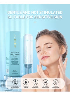 AuQuest Salicylic Acid Acne Treatment Cream - Whitening Facial Treatment Hyaluronic Acid Black Dots Remove Skin Care Beauty Health 15ml  - Image 1