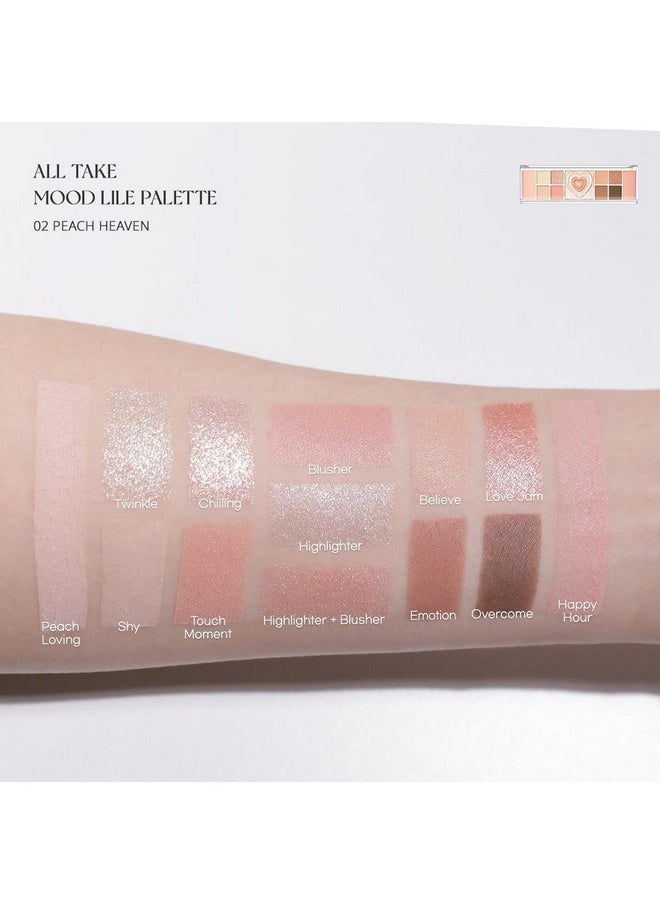 بيري بيرا لوحة ألوان Peripera ALL TAKE MOOD LIKE (02 PEACH HEAVEN (PERITAGE))  - Image 4