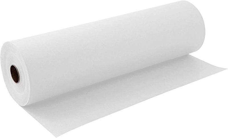 Lainrrew Kraft Paper Roll, Recycled Craft Paper Roll Wrapping Paper for Gift Wrapping, Packing, Shipping, Table Runner, Floor Covering, Arts and Crafts, 12" x 100Ft (White) - Image 1