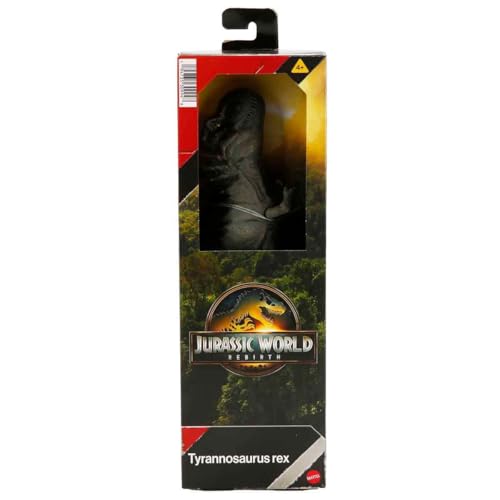 JURASSIC WORLD تمثال حركة تي ريكس الأساسي 12" من عالم الديناصورات: ولادة جديدة - Image 4