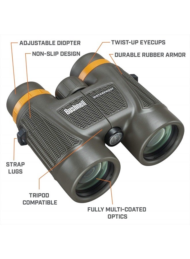 Bushnell H2O Xtreme 10x42 Compact Waterproof Binoculars with Fully Multi Coated Lens for Hunting and Boating 181042C - Image 2