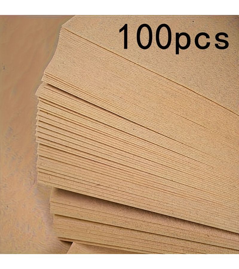 100pcs Vintage Handmade Hemp Paper Calligraphy Rice Paper Raw Edges - Image 4
