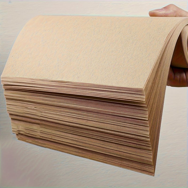 100pcs Vintage Handmade Hemp Paper Calligraphy Rice Paper Raw Edges - Image 5