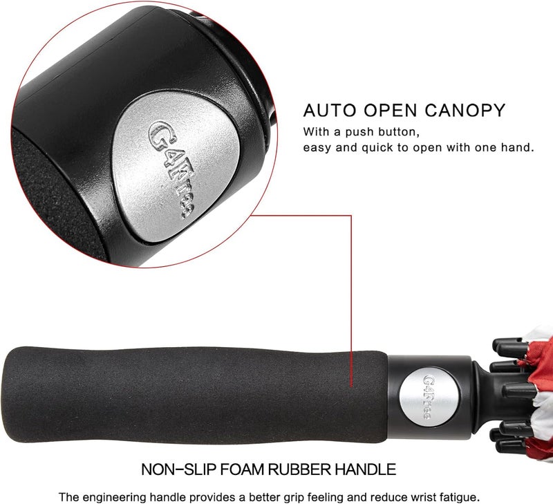 G4Free 47/54/62/68 Inch Golf Umbrella Auto Open Windproof Umbrella Double Canopy - Image 4