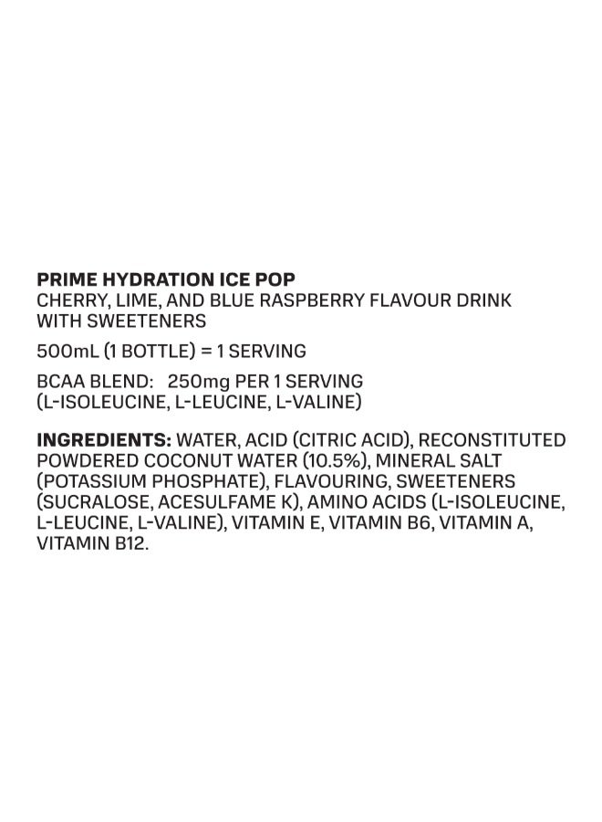 Prime Hydration Ice Pop Flavour  Hydration Drink - Image 4