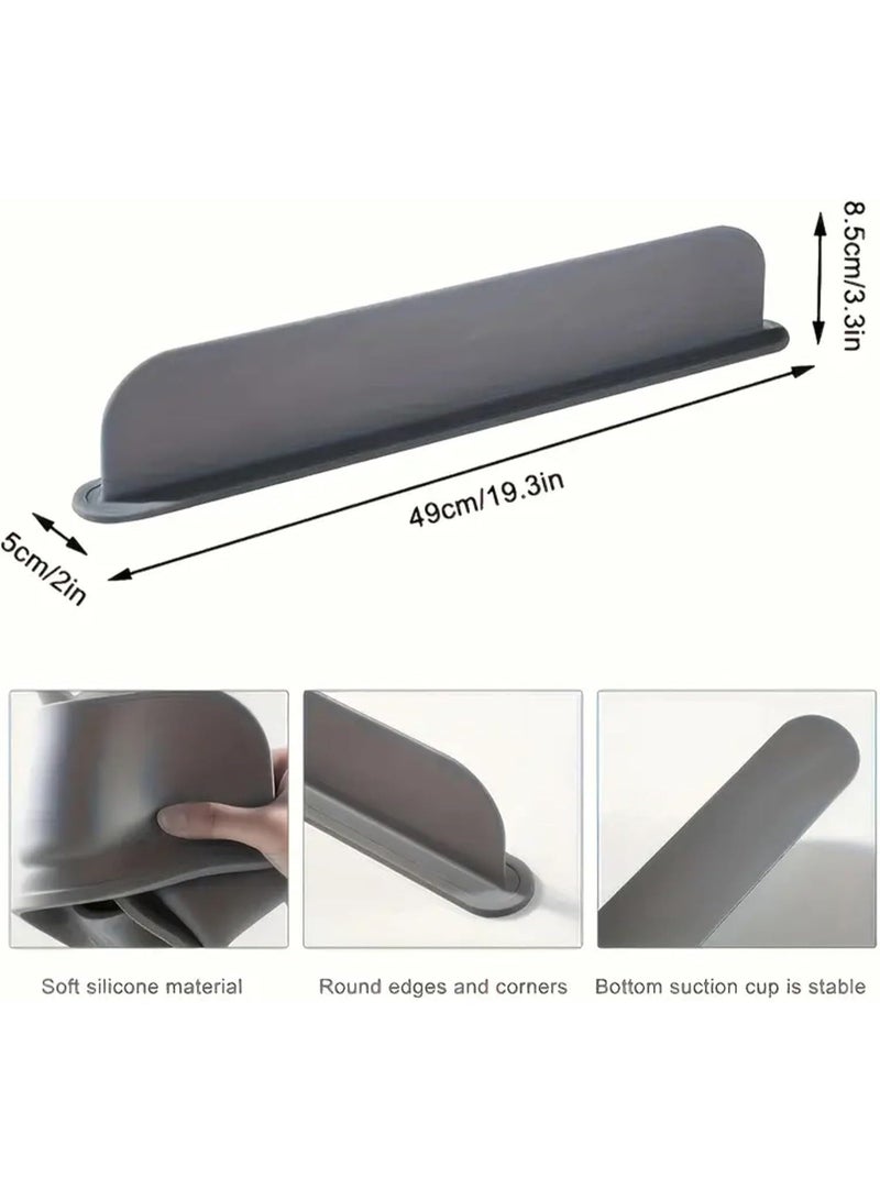 نكسا ورلد واقي من رذاذ حوض المطبخ من السيليكون، حاجز مياه لحوض غسيل المطبخ، غطاء رذاذ الحوض مع كوب شفط، مناسب للمختبر، الحوض، حوض غسيل الأطباق، حوض غسيل الخضروات، أدوات المطبخ - Image 4