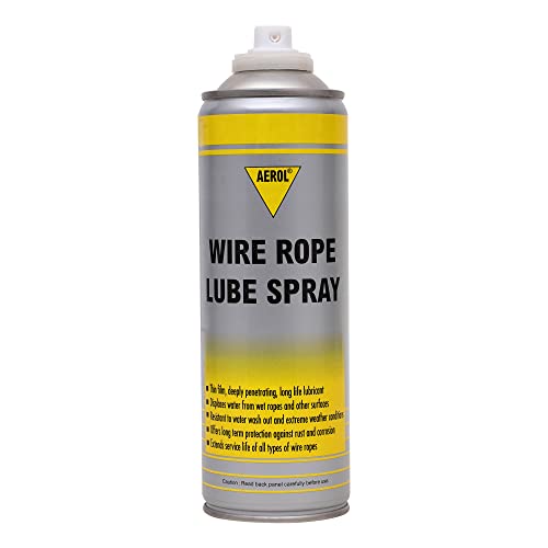 Aerol Wire Rope Lube Spray, Grade 4051 (300 g) | Dewatering & Anti-Rust Lubricant for Hoists, Cranes, Drag Lines & Marine Ships | Penetrates & Seals Against Moisture, Dust & Dirt - Image 4