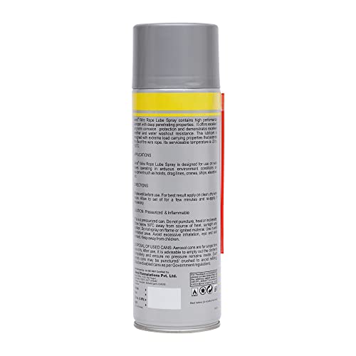 Aerol Wire Rope Lube Spray, Grade 4051 (300 g) | Dewatering & Anti-Rust Lubricant for Hoists, Cranes, Drag Lines & Marine Ships | Penetrates & Seals Against Moisture, Dust & Dirt - Image 5