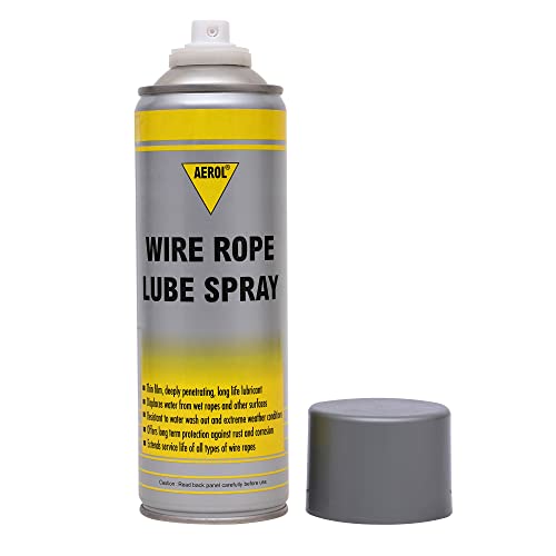 Aerol Wire Rope Lube Spray, Grade 4051 (300 g) | Dewatering & Anti-Rust Lubricant for Hoists, Cranes, Drag Lines & Marine Ships | Penetrates & Seals Against Moisture, Dust & Dirt - Image 3