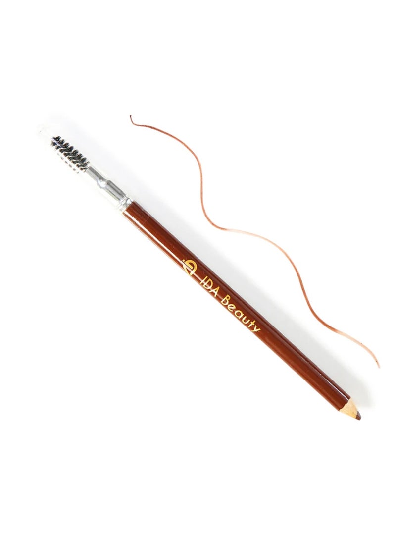 IDA Beauty Double-Sided Wooden Eyebrow Pencil | Waterproof, Smudge-Proof, 24-Hour Wear | Vitamin-Enriched, Vegan, Halal, Cruelty-Free  - Image 1