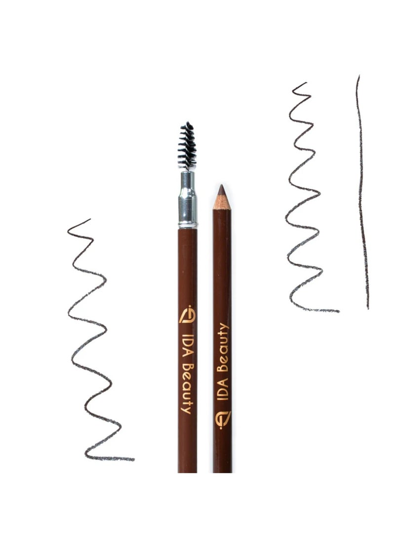 IDA Beauty Double-Sided Wooden Eyebrow Pencil | Waterproof, Smudge-Proof, 24-Hour Wear | Vitamin-Enriched, Vegan, Halal, Cruelty-Free  - Image 5
