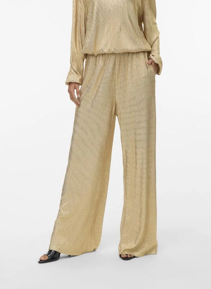 VERO MODA Champagne Wide Trousers