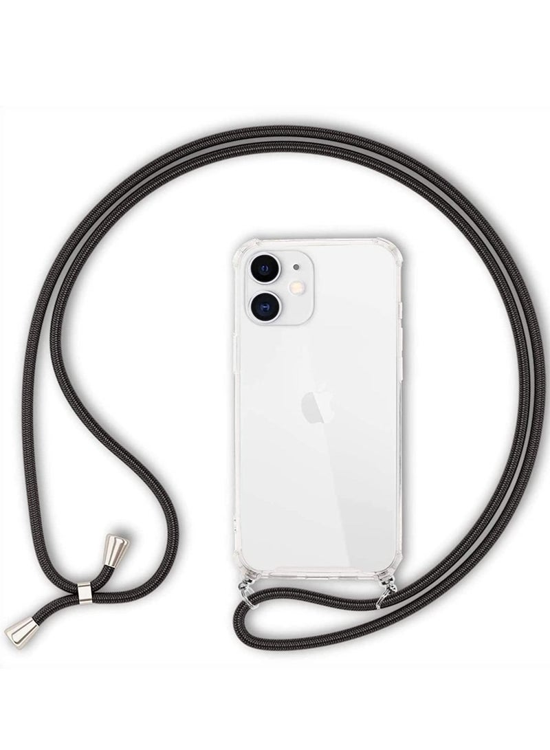 Y&D Cases Cover with Lanyard Strap Cord Chain for iPhone 12 Pro Case Mobile Phone Crossbody Necklace Stylish Hang Holder Easy to Carry Bumper  - Image 1