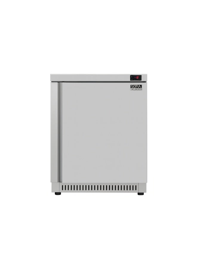 SOFIA REFRIGERATION Commercial Kitchen (1) One Door Undercounter Freezer, Low Noise, Small Refrigerator, Stainless Steel, 130 Liters Capacity - Image 2