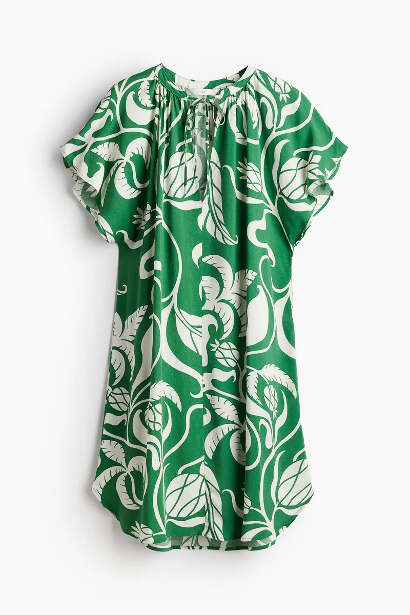 H&M Tie Tiered Dress