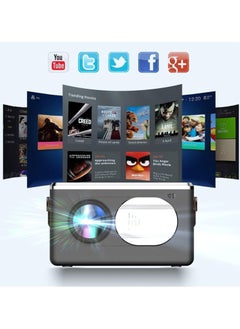 Generic Wireless Android Projector, LED Support 1080P, Mini Portable Projector, Support Mobile Phone WIFI Smart Home Theater  - Image 4